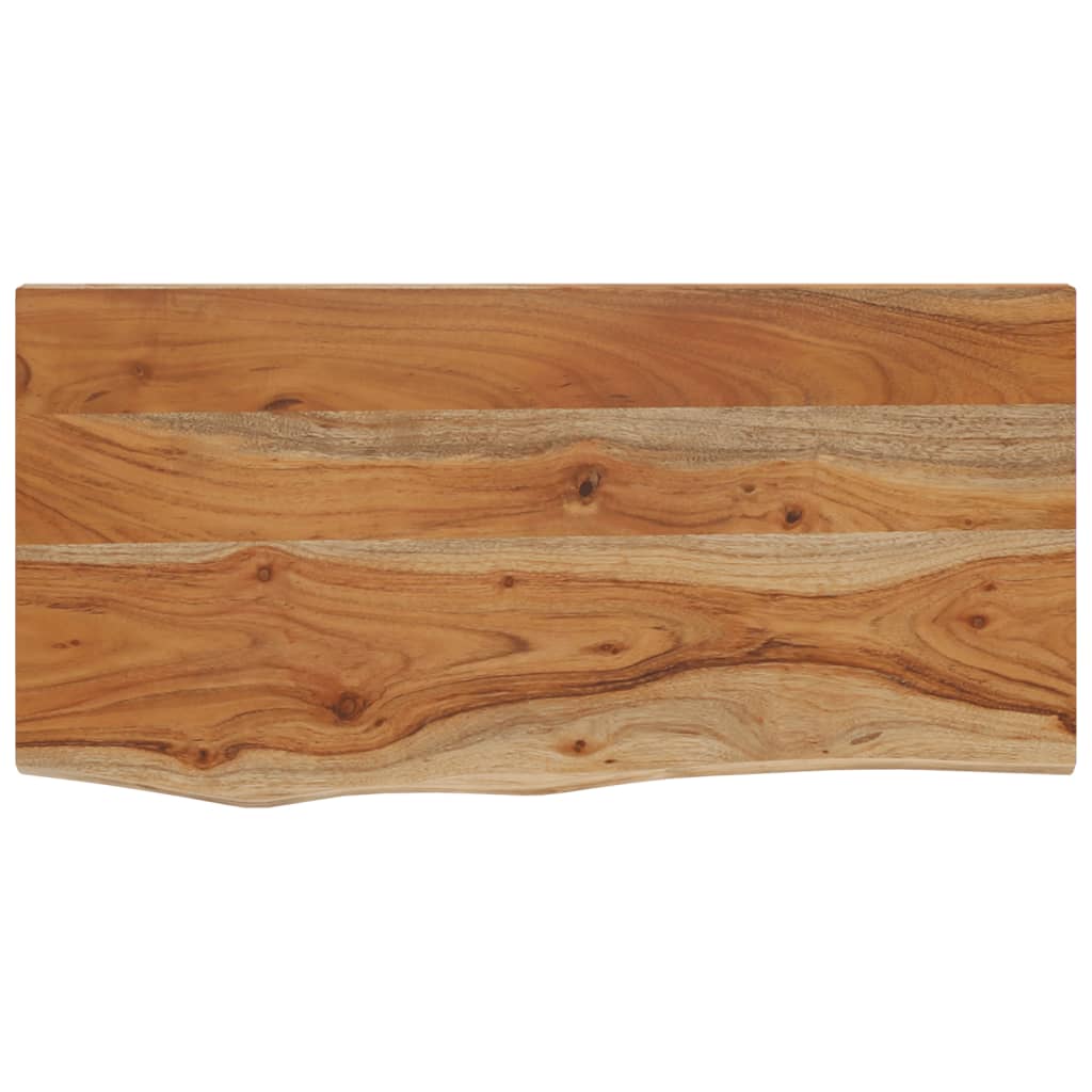 Raft perete 40x20x2,5 cm dreptunghiular lemn acacia margine vie - imagine 9